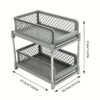 2-tier Open Storage Drawer Rack, Bathroom Organizer, Under-sink Cabinet Organizer