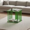 Green Acrylic Side Table, Bedside Table