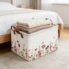 Storage Basket Spring Garden Flower Plants Objects Bin Collapsible Book Shelf Basket