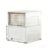 3pcs Thickened Plastic Clothing Storage Boxes - Modern Rectangular Design with Multi-Functional Drawers