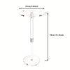 Clear Acrylic Side Table Designed for Compact Areas, Measuring 25.4 cm in Length, 25.4 cm in Width, And 54.1 cm in Height