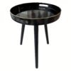 Zosenley Plastic Tray Featuring Removable Wooden Legs Measuring 44.96 cm, A Multifunctional Side Table with A Tray Style