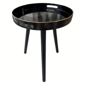Zosenley Plastic Tray Featuring Removable Wooden Legs Measuring 44.96 cm, A Multifunctional Side Table with A Tray Style