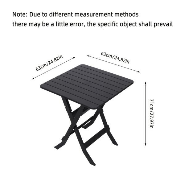 Multi-functional Plastic Folding Table, Portable and Foldable Leisure Table, Space-saving Folding Tray Table
