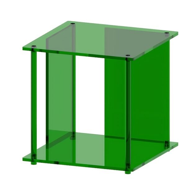 Green Acrylic Side Table, Bedside Table