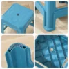 Thickened Plastic Stool Dining Table Chair Stackable Bench 28x28x47cm