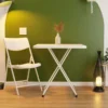 Plastic Home Folding Table Durable Space Efficient Square Table Simple Rental Room Folding Computer Desk Small Square Table