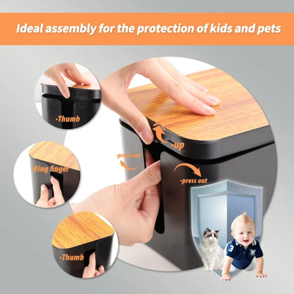 Cable Management Box, Cable Management Kit for Power Strip to Hide Wires, Cord Organizer Boxes, for Home and Office