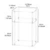 Acrylic Side Table 3 Tier End Table Storage Shelf Bedroom Furniture Clear NightStand Table Bedside Table for Sofa Hallway