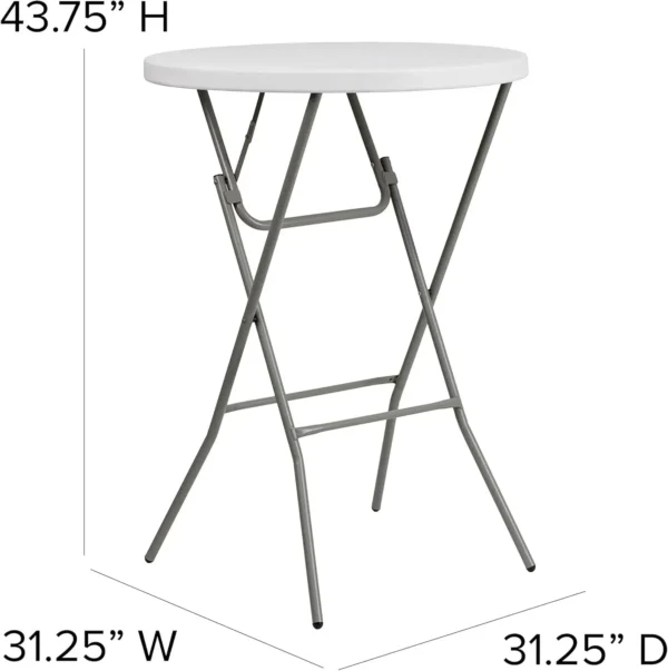 Round Folding Bar Table Home Plastic Table Living Room Lounge Table Bedroom Minimalist Storage Tables Balcony Coffee Tables