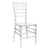 Acrylic Plastic Transparent Chiavari Chairs For Wedding Party Dining Arrangement