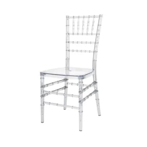 Acrylic Plastic Transparent Chiavari Chairs For Wedding Party Dining Arrangement