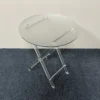 Middle Eastern Arabic style folding small dining table edge bronzing hot silver acrylic goods