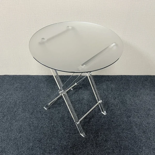 Middle Eastern Arabic style folding small dining table edge bronzing hot silver acrylic goods