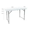Folding table outdoor HDPE portable stall exhibition rectangular long plastic study table restaurant dining table chairs