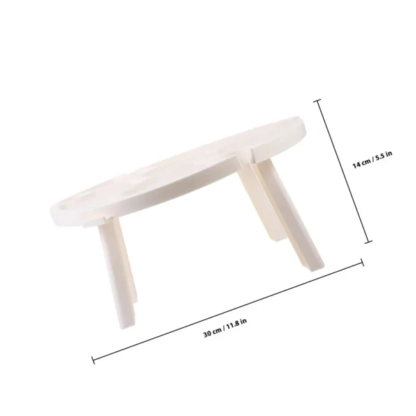 Folding Wine Picnic For Outdoor Beach Camping Small Round Plastic Foldable Portable Beach Table Table Multi-Use