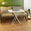 Plastic Home Folding Table Durable Space Efficient Square Table Simple Rental Room Folding Computer Desk Small Square Table