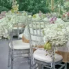 Acrylic Plastic Transparent Chiavari Chairs For Wedding Party Dining Arrangement