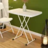 Plastic Home Folding Table Durable Space Efficient Square Table Simple Rental Room Folding Computer Desk Small Square Table
