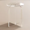 Assorted Colors Light Luxury Style Transparent Acrylic Makeup Chair Can Be Used As A Stool In The Living Room Bedroom