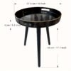 Zosenley Plastic Tray Featuring Removable Wooden Legs Measuring 44.96 cm, A Multifunctional Side Table with A Tray Style