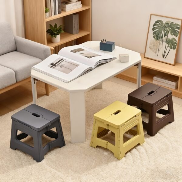 Heavy Duty Adjustable Folding Stool - Lightweight Portable Folding Chair, Assorted Colors