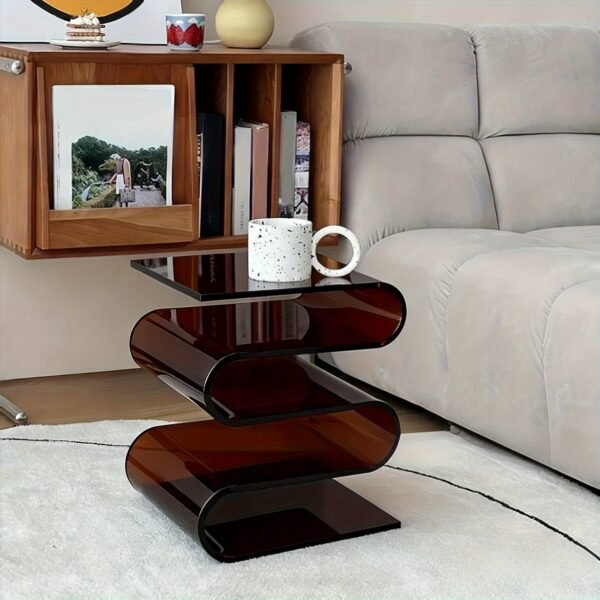 Transparent Creative Acrylic Side Table: a Chic Modern Sofa Side Table