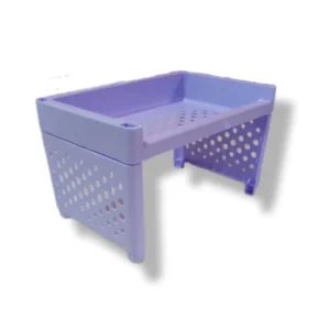 Top Stackable Kitchen Rack-Modern Counter Shelf Organizer - Assorted Colors