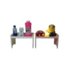 Top Stackable Kitchen Rack-Modern Counter Shelf Organizer - Assorted Colors