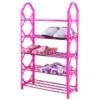 Multilayer Shoes Storage Organizer Rack Space Saving Stackable Shoe Shelf - Assorted Colors