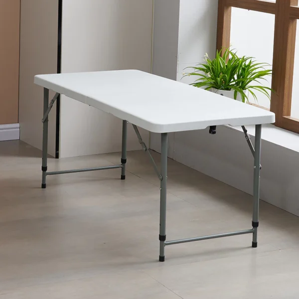Plastic Outdoor Foldable Table Stall Table Conference Strip Table Leisure Portable Foldable Waterproof Table